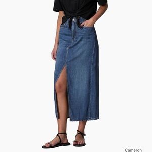 Rag & Bone Liquid Miramar Denim Midi Skirt Size 28